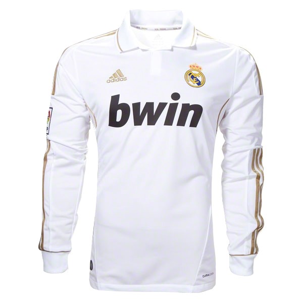 Maillot Football Real Madrid Domicile ML Retro 2011 2012 Blanc